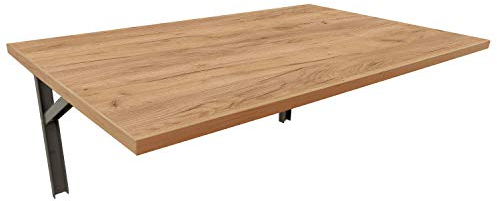 mikon 80x50 Wandtisch Wandklapptisch Küchentisch Schreibtisch Esstisch Klapptisch Esstisch Wandtisch Küchentisch Schreibtisch Kinderschreibtisch Bartisch Computertisch | Gold Craft