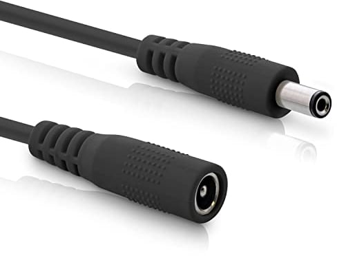 InLine - DC Verlängerungskabel, Universal Netzteil Verlängerungskabel für LED Streifen, Überwachungskameras, Drucker, Router, Switches uvm., DC Stecker/Buchse 5,5 x 2,1mm, schwarz, 2m