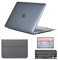 SsHhUu Custodia per 4 in 1 MacBook Pro 15 Pollici 2019 2018 2017 2016 Release A1990/A1707, Plastica Cover con Tastiera Cover & Proteggi Schermo & Borsa per MacBook Pro 15 Touch Bar Nero