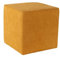 fornera f66 Cube Sitzwürfel Polsterwürfel Polsterhocker Sitzpouf Pouf Hocker Fußhocker Sitzbank Hocker Stoffhocker, viele Farben, hochwertige Polsterung, Kunststofffüße (Curry)