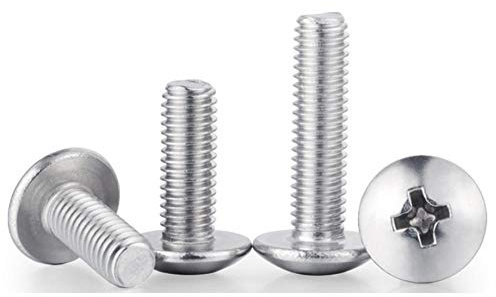 Nickel-plated cross large flat head nails, tail electronic screws, household hardware nails-M4*10 [500pcs]