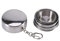 BORDSTRACT Bicchiere pieghevole in acciaio inox, tazza da viaggio portatile e riutilizzabile, ideale per campeggio, escursioni e picnic, 3 dimensioni disponibili(S)