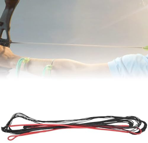 Recurve Bogensehne, 12 Stränge 58-70 Zoll Länge Universal Nylon Traditionelle Bogensehne Ersatz Bogen String Bogenschießen Jagd Zubehör für lange retrograde Bögen, Geschenk für Profis Sportler Jäg