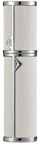 VVGAOGES Atomizador Perfume Recargable,Mini Spray de Perfume,Portátil Botella de Perfume,Botella Vacío Pulverizador para Viajes 5ml(YB-Blanco)