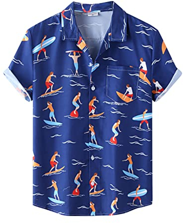 Fisch T Shirt Blau Weiß Gestreiftes Hemd Herren Glockenärmel Oberteil 80Er Jahre Hemd Techno T Shirt Herren Hemd Herren Beige Hemd Mit Haifischkragen Kläppchenkragen Hemd Weißes Hemd Herren Langarm