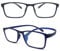 MCOORN Gafas de Lectura Ligeras para Ordenador Filtro Luz Azul, Gafas de Presbicia Grandes con Flexibles Antirreflejo, Dioptría +2.75