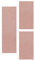 Carpettex Bettumrandung Schlafzimmer 3teilig Kurzflor Teppich Einfarbig Design Rose Bettset:2 mal 80x150 + 1 mal 80x250 - Bettvorleger Schlafzimmer Läufer Set Weicher Bettumrandung Teppich