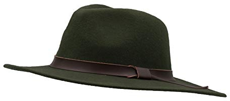 Walker & Hawkes Ranger - Unisex Fedora-Hut aus verformbarem Filz - mit Lederband