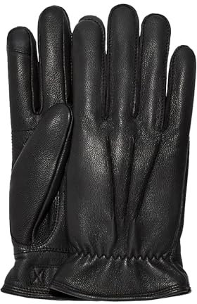 UGG Herren M 3-Punkt-Lederhandschuh, Schwarz, L