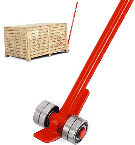 VEVOR 3 T Sollevatore per mobili per impieghi gravosi Barra a leva in acciaio su ruote Barra di sollevamento per impieghi gravosi con impugnatura ergonomica 1,8 m Lunghezza totale 1,9 m