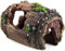 Grapelet 1X Style rétro Résine Fish Tank Non Toxique Ornement brisé Barrel Cave Aménagement Décoration (Couleur: Marron)