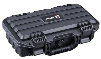 Lykus HC-3011 Wasserdicht Koffer mit anpassbarem Schaumstoff, Innengröße 31x13,9x8,9 cm, geeignet für Kurze, schlanke Artikel