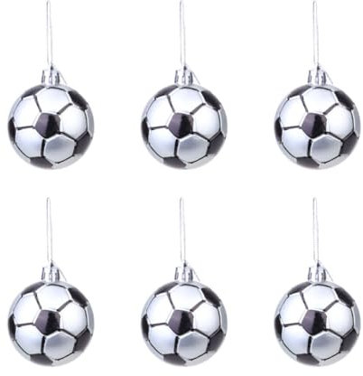 Didiseaon Wohnkultur 6St 6 cm Feiertagsparty-Sportfans-Enthusiasten-Weihnachtsball-Dekorationsanhänger-Basketballball weihnachtkugel Christbaum anhänger Weihnachts-Party-Kugel-Anhänger