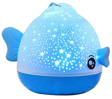 BESTonZON Drahtloser Nachtlicht Fischform 3D Sternprojektor