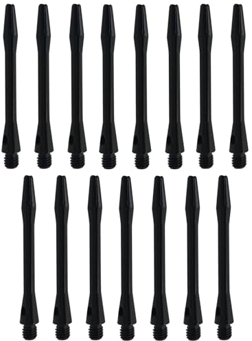 Goldyida 15 Stück Dartschäfte Pro Grip Dart Stems Aluminium Dart Schäfte Dart-Schäfte Dartpfeile Zubehör 2BA 45mm Dartschaft 2BA Universalgewinde, Passend für Soft Oder Steel Darts.