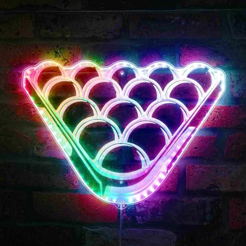 ADVPRO Snooker Billard Billard Tisch Zimmer RGB Dynamic Glam LED-Schild – Schnittform – intelligente 3D-Dekoration – mehrfarbige Beschilderung st06s43-fnd-i0213-c