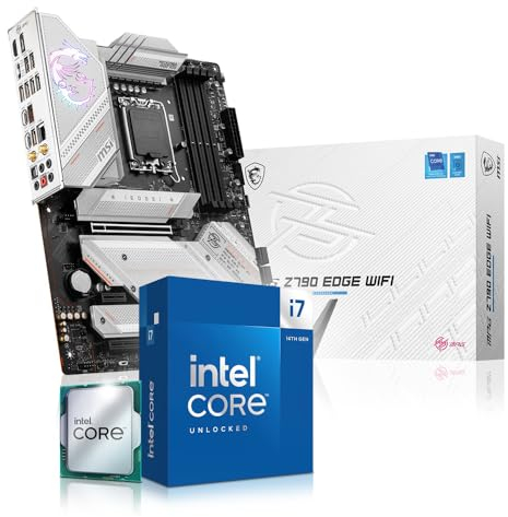 Aufrüst Kit Intel Core i7 14700K, MSI MPG Z790 Edge WiFi, be Quiet! Dark Rock 4 Kühler, 32GB DDR5 RAM, komplett fertig montiert und getestet