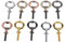 Lobamop 10Pcs Metal Bottle Opener Blanks Stainless Steel Bottle Opener Inserts Kit Threaded Beer Opener Hardware