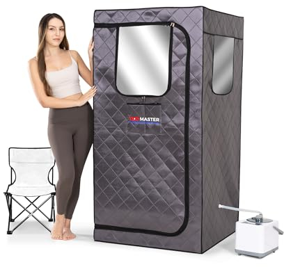 TopMaster Compact Infrarot Home TMSAUST30BLK Sauna, schwarz