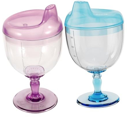 ibasenice 2 Pièces Gobelet Pour Enfants Biberons Contenants De Boisson Gobelet Pour Café Tasses À Crème Glacée Verres À Café Biberons Biberon Pour Bébé Tasses À Vin Secouer La Bouteille En