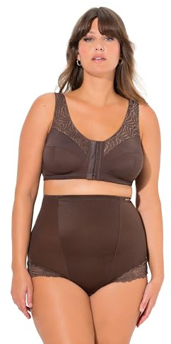 Ulla Popken Damen große Größen Übergrößen Plus Size Entlastungs-BH Kelly, ohne Bügel, Vorderverschluss, C -D