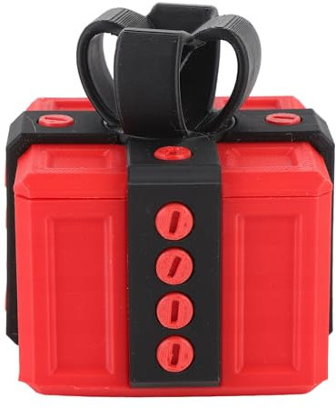 Nervige Geschenkbox mit Schrauben, Lustige 3D-gedruckte Streich-Schraubenbox aus PLA, Multifunktionaler Aufbewahrungsbehälter für die Aufbewahrung von Spielzeug, Bürobedarf, (Rot
