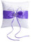 YuXinCat Ringkissen Hochzeit, Elegantes Design Mit Doppelten Herzen Und Strasssteinen, Ring Kissen für Hochzeit, Hochzeitsringkissen, aus Polyesterstoff mit Handwäsche, 20cm × 20cm (Purple)