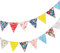 VGRDTW 24Pcs Floral Paper Bunting Flags for Spring Decorations, Garden Party Decorations, Afternoon Tea Decorations - Outdoor Bunting, Vintage Bunting, Garden Bunting, Floral Bunting