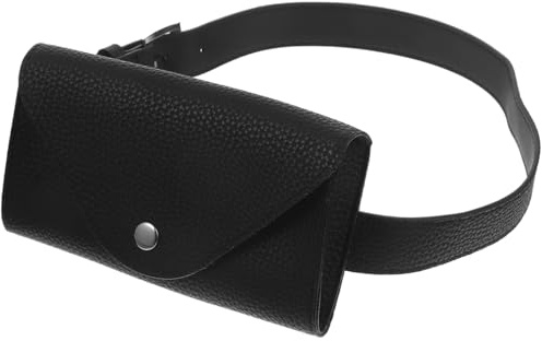 Didiseaon Sac Ceinture Femme PU Compact 6.69X3.74X0.39In Petit Sac Banane Portable Pochette Téléphone avec Ceinture Amovible pour Sorties Voyage Organisation Clés Cartes