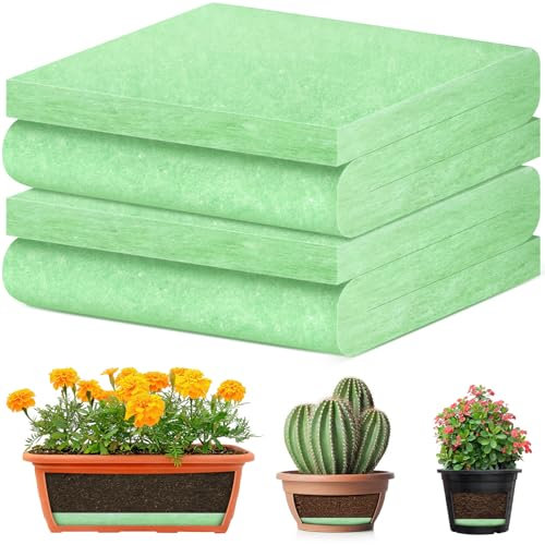 phepetroll 2 PCS Flower Pot Filler Insert 47.2''x 11.8'' Green Plant Pot Filler Drainage Insert Lightweight Planter Drainage Materials for Planter Indoor Outdoor Gardening Plants Container