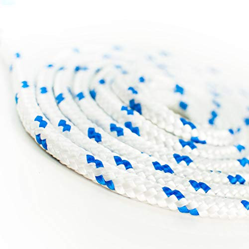 Seiltech.de - Cuerda de polipropileno (3 mm, 20 m, soporta hasta 82 kg, cuerda de plástico, trenzada), color blanco