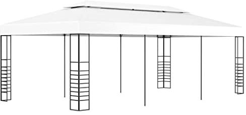 Pergola Pop Up Tonnelle de jardin 6 x 3 m Blanc Pour jardin, cour, camping
