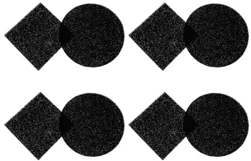 MAGICLULU Baumwollfilter Geruchsabsorbierend für Küchenmülleimer und Kompostbehälter 8 Stück Einfach zu Wechseln Passend für Runde und Quadratische Behälter im Haushalt