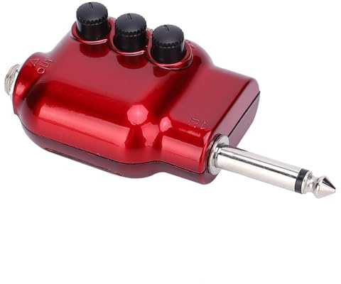AOWINHIT Mini Amplificateur de Puissance Pickup avec Double Réglage D'égalisation, Sortie Haute Puissance pour Amplificateur de Guitare, Idéal pour Les Musiciens, ABS et Métal