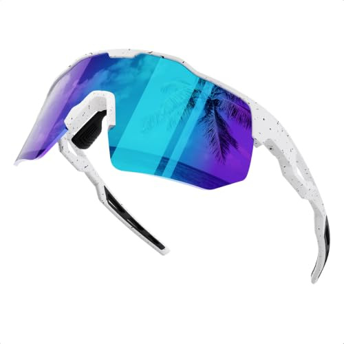 HAAYOT Schnelle Brille, Sportbrille, Fahrradbrille für Herren und Damen – 24g leichter TR-90-Rahmen, polarisiert und UV400, ideal für Rennrad, Laufen