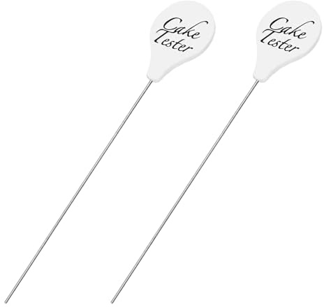 QIHAWN 2Pcs Stainless Steel Cake Tester Set, Reusable for Home Baking
