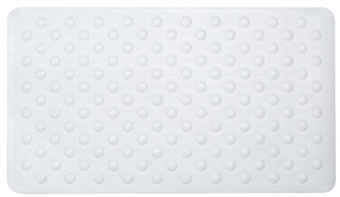 Sabichi Suction Grip Bubble Rubber Bath Mat, Ice White, 70 x 40 cm