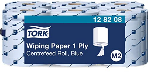 Tork 128208 Papier d’essuyage Advanced - Bleu - 1 pli - lot de 6 rouleaux - 6 x 320 m