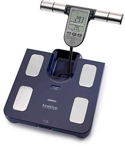 Omron Bf511 Körperzusammensetzung und Körperfett-Monitor Personenwaage – Dunkelblau