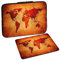 PEDEA Design Tablet PC Tasche 10,1 Zoll (25,6cm) mit Design Mauspad, Brown Global Map