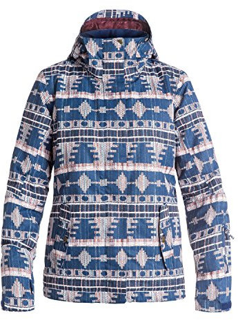 Roxy Damen Jetty Printed Regular Fit Snow Jacket Jacke zum Snowboarden, Akiya Print, L
