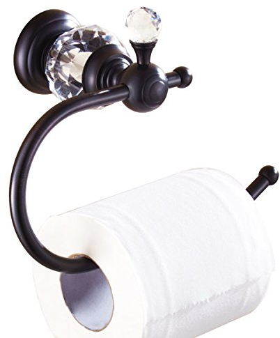 Nokozan Luxury Crystal Series Porte-papier toilette mural Bronze huilé