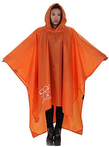 XUE Wasserdicht Regen Poncho Multifunktionales Regenjacken Regenbekleidung 3-in-1 Regenmantel Regenschutz Regencape für Herren Damen für die Jagd Camping Trekking