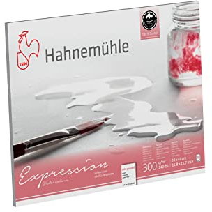 Hahnemühle Expression Watercolour, 40 x 50cm, 300g/m², naturweiß, 20 Blatt