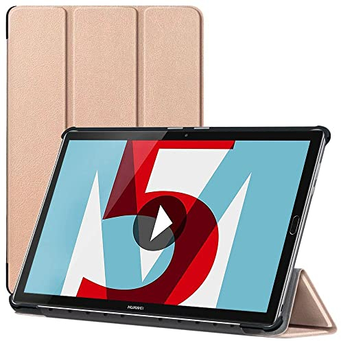 ebestStar - Cover per Huawei MediaPad M5 10.8, Custodia Protezione Flip Magnetica, Slim Case Sottile Pelle PU, Dorato
