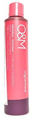 O&M Original Queenie Firm Hold Hairspray (300ml) – Haarspray starker & flexibler Halt – Ohne Parabene & Silikone – Kein Verkleben oder Rückstände – PETA-zertifiziert, vegan, Made in Australia