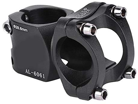 Keenso Kurze Fahrradlenkerstange, Zubehör für Fahrradlenker, aus Aluminiumlegierung, für Mountainbikes, 31,8 x 32 mm Lenkervorbau