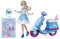 Disney Princess Comfy Squad Cinderella Sweet Scooter, Fashion Doll mit Scooter, Helm und Aufklebern, Spielzeug für Mädchen ab 5 Jahren