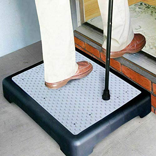 MantraRaj Portable Half Step Stool for Elderly Stepper Mobility Aid with Non Slip Surface Disability Stepping Step Riser Ideal for Doorstep, Bathroom & Toilet Outdoor & Indoor Door Step Up