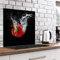 murando Spritzschutz Glas für Küche 60x60 cm Küchenrückwand Küchenspritzschutz Fliesenschutz Glasbild Dekoglas Küchenspiegel Glasrückwand Gemüse Küche Paprika Wasser -